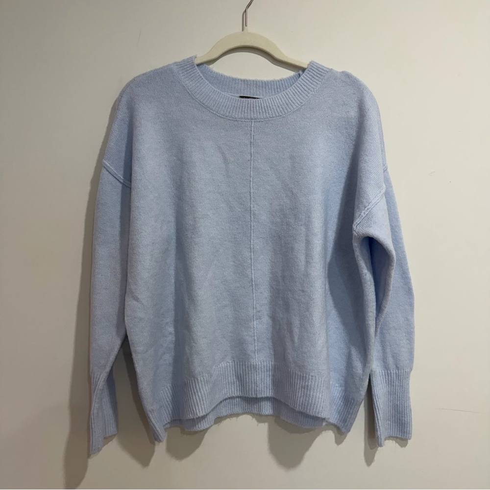 Vince Camuto Powder Blue Crew Neck Sweater